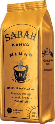 Sabah Minas domaća mljevena kahva, zlatno pakovanje